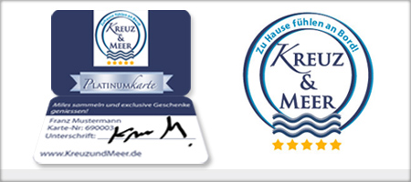 Foto: Kreuz und Meer Logo und Platinumkarte